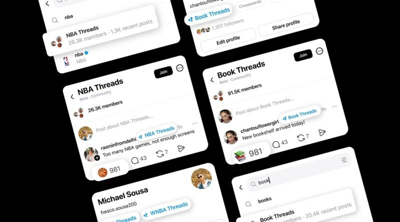 Threads'te 'Topluluklar' Sistemi Faaliyete Geçti