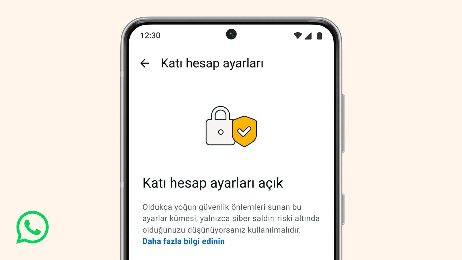 whatsapp katı hesap ayarları özelliği
