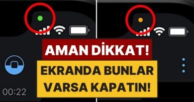 Telefonda Ekranın Üstündeki Yeşil Nokta Neyi İfade Ediyor?
