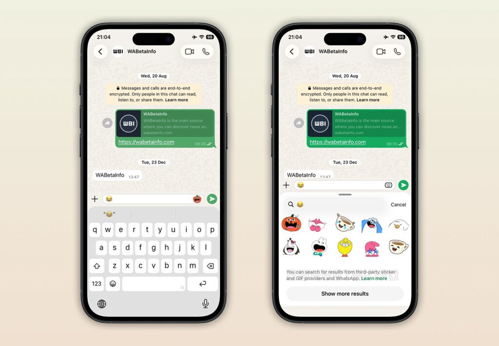 WhatsApp’ta Emoji Çıkartma Önerileri iOS’a Geliyor!