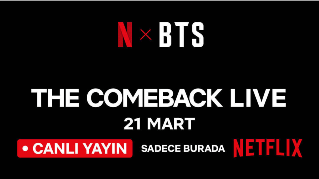 Netflix ve HYBE'dan Tarihi İş Birliği: BTS Geri Dönüş Konseri Canlı Yayınlanıyor - Haberler