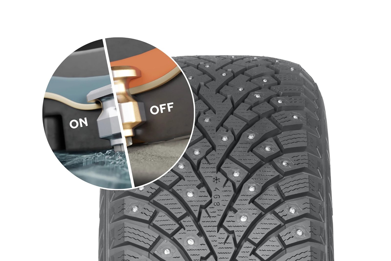 Sıcaklığa göre otomatik ayarlanan dünyanın ilk çivili lastiği