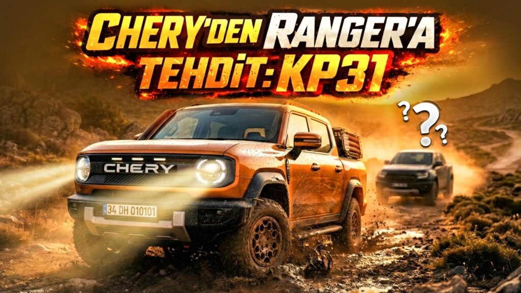 Chery'den Yenilik: Ranger'a Rakip Dizel PHEV Pickup Geliyor