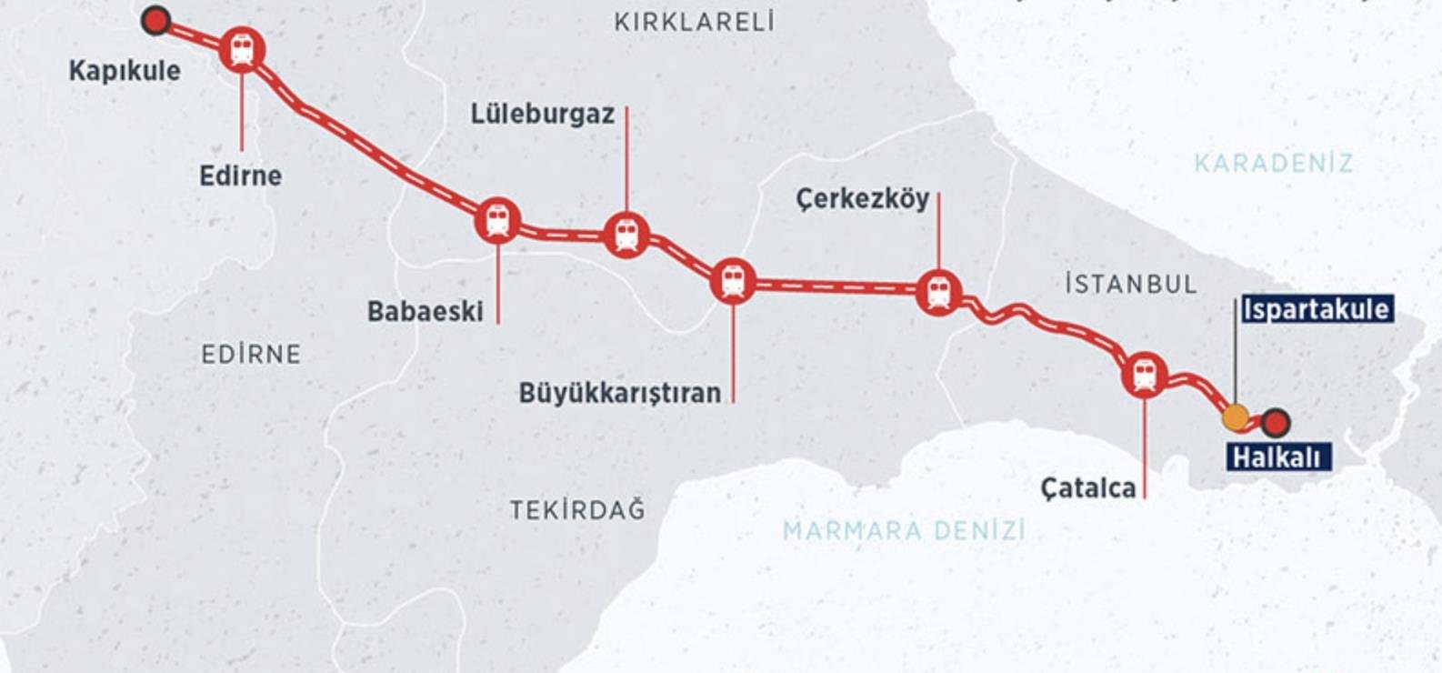 İstanbul-Edirne arası hızlı trende test sürüşleri başladı