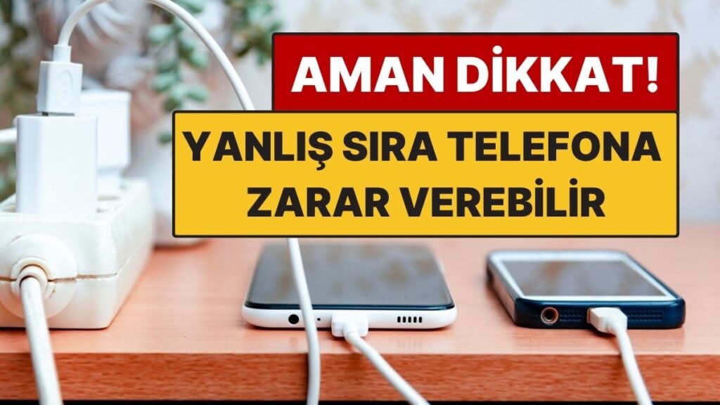 "Telefonu Şarj Ederken Önce Prize Takın! Yanlış Sıra Cihaza Zarar Verebilir" 

şeklinde olacak şekilde "Şarj Esnasında Dikkat! Önce Prize, Sonra Cihaza Takın" olarak yeniden yazabilirim.