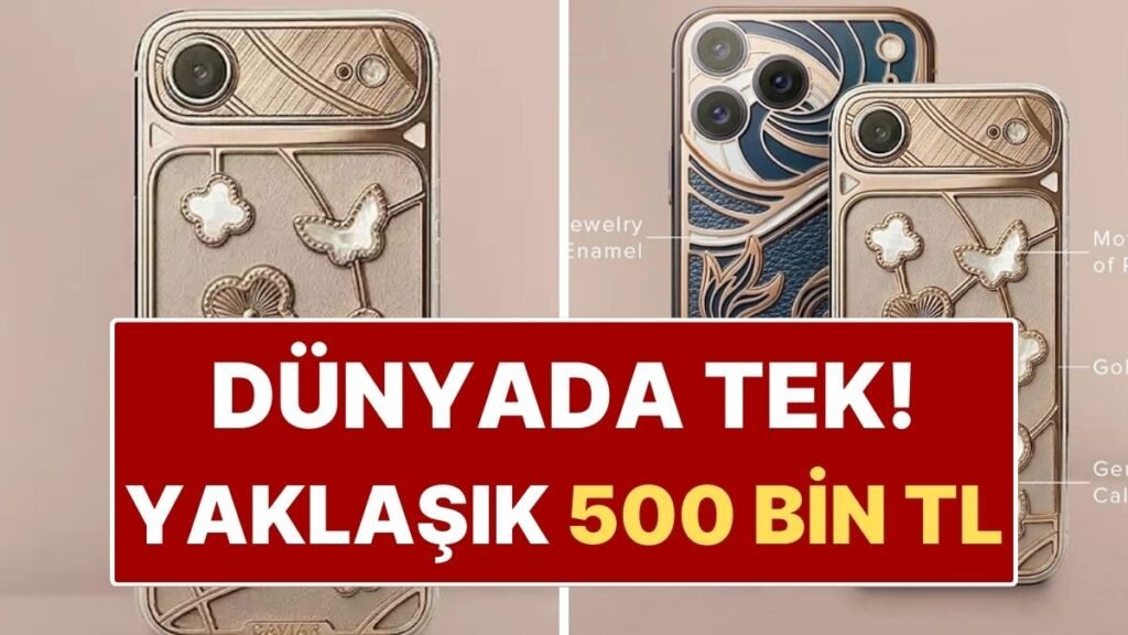 Altın ve Sedefle Süslenmiş 500 Bin TL’lik iPhone Üretildi! Dünyada Sadece Tek Bir Adet!