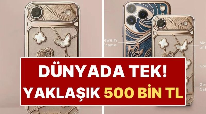 Altın ve Sedefle Süslenmiş 500 Bin TL’lik iPhone Üretildi! Dünyada Sadece Tek Bir Adet!