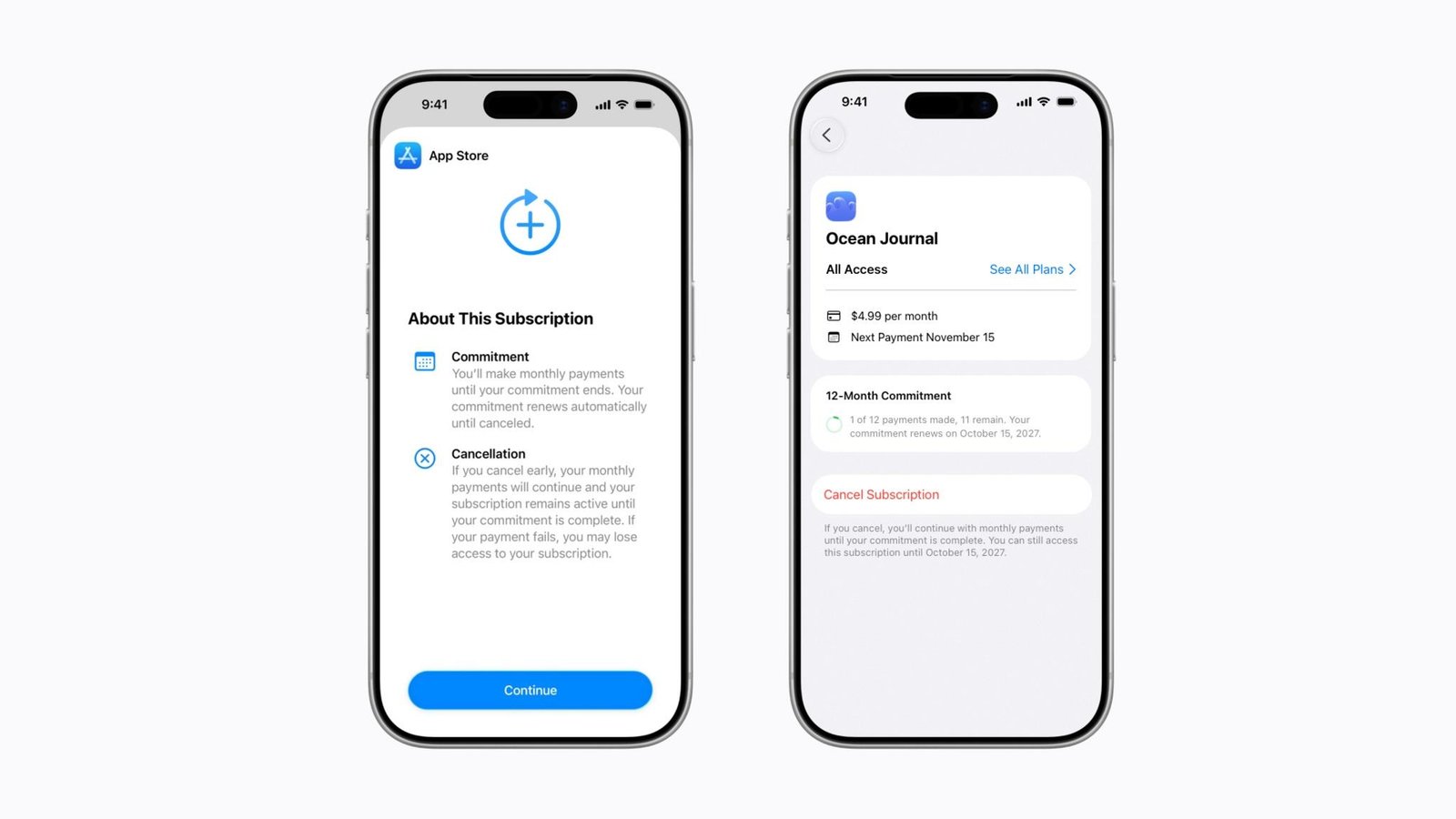 apple app store 12 aylık taahhütlü abonelik