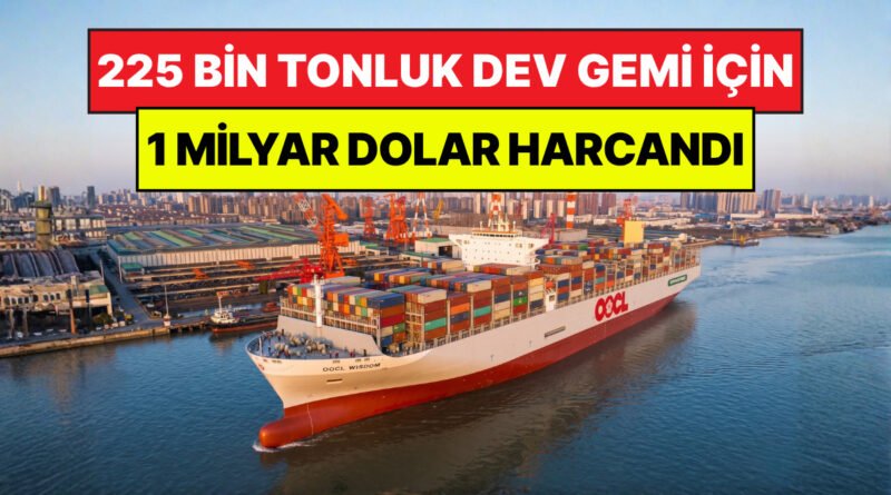 Dünyada Eşi Benzeri Olmayan 225 Bin Tonluk Dev Gemi Denize İndirildi