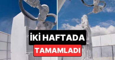 İtalya'da 24 Saat Çalışan CNC Makinesi, Dev Heykeli 15 Günde Tamamladı.