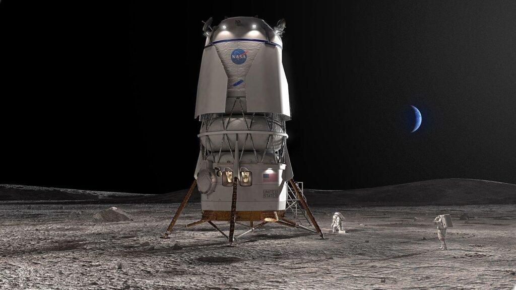 NASA ve Blue Origin, iniş aracı için eğitim sürecini başlatıyor.