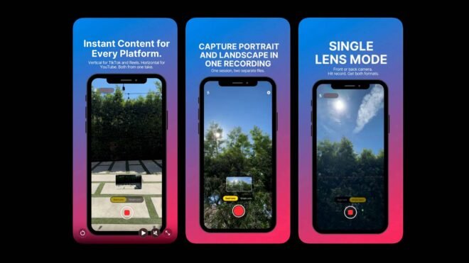 Yatay ve Dikey Video Çekebilen iPhone Uygulaması: "DualShot Recorder"