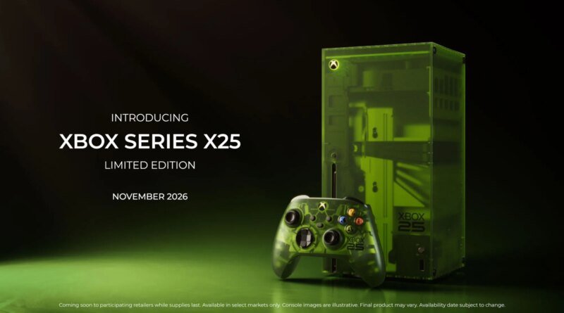 Xbox, 25. Yılını Şeffaf Yeşil Özel Seri X Konsolu ile Kutluyor!