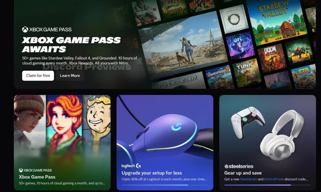 Discord Nitro, Xbox Game Pass ile Hediye geliyor!