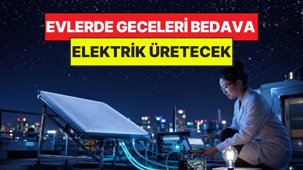 Artık Gündüz Gece Faydalanabileceğiniz Bedava Elektrik: Gece Elektrik Üretebilen Bir Panel Geliştirildi!