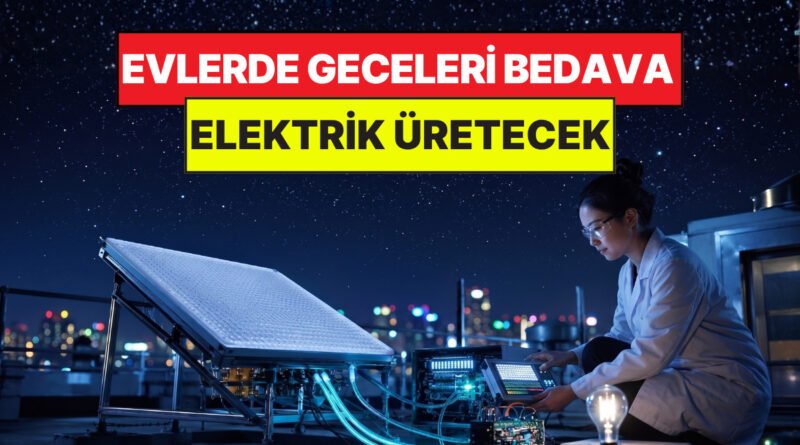 Artık Gündüz Gece Faydalanabileceğiniz Bedava Elektrik: Gece Elektrik Üretebilen Bir Panel Geliştirildi!