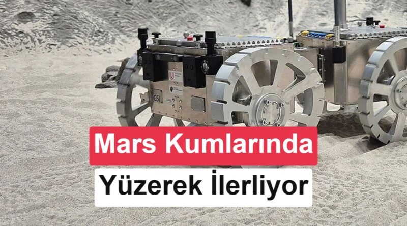 Mars görevleri için kumda hareket eden keşif aracı geliştirildi.