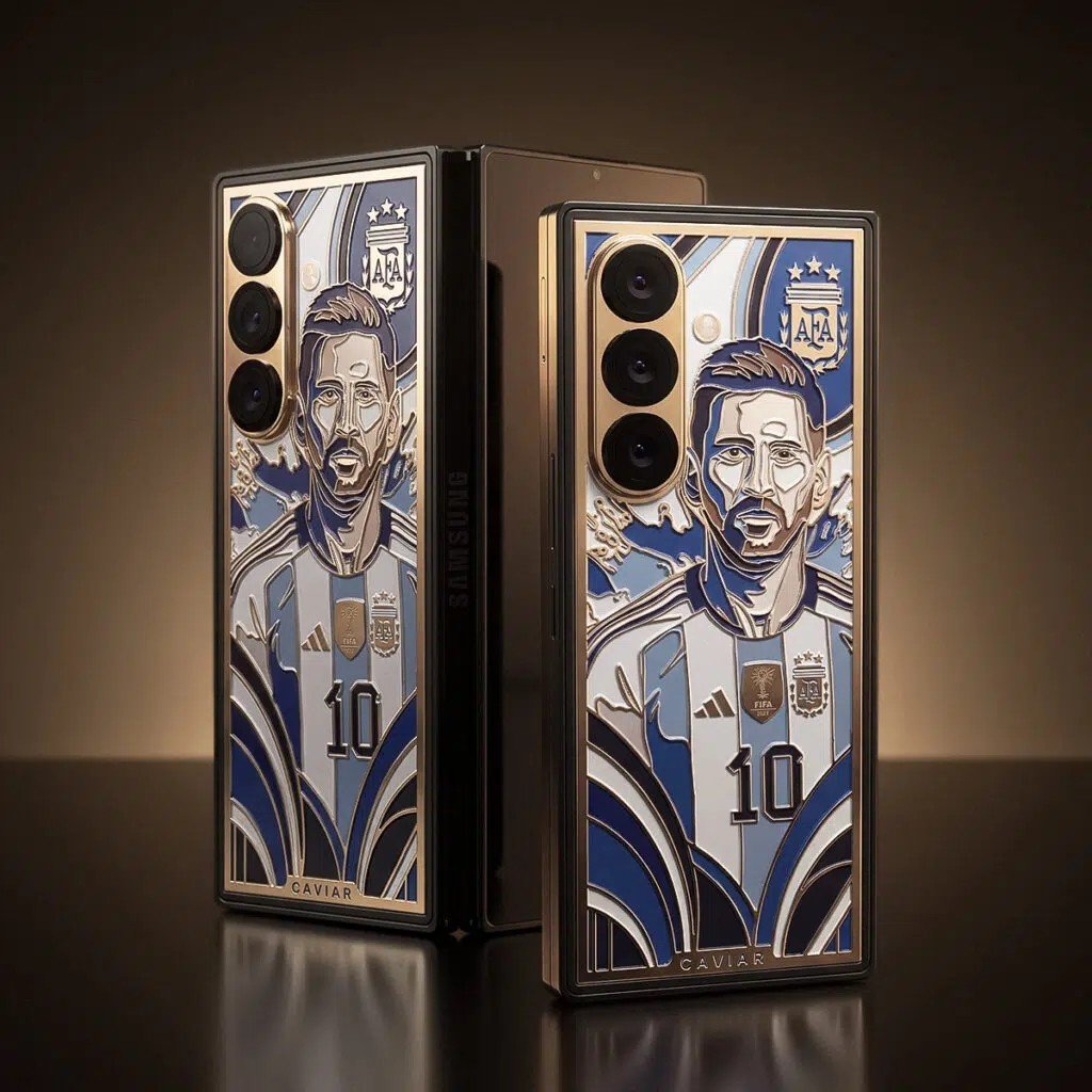 samsung z fold 8 ultra lionel messi