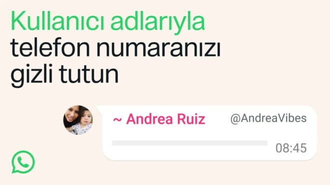 WhatsApp, Telefon Numarası Gözükmeden Görüşmeyi Sağlayan Kullanıcı Adlarını Tanıttı