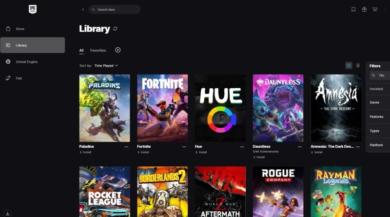 Epic, Oyun Başlatıcısını Hızlandırıyor ve Yeni Özelliklerle Dolu!