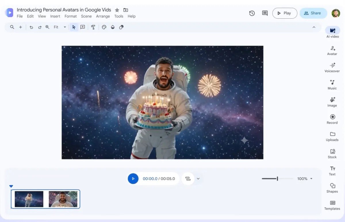 Google'ın yapay zekası sesiniz ve görüntünüzle video oluşturuyor