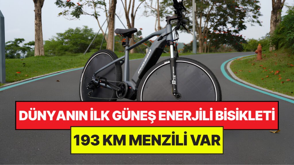 Dünya'nın İlk Güneş Enerjili Elektrikli Bisikleti Tanıtıldı: 193 KM Menzil!