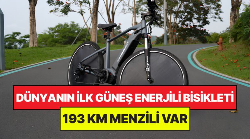 Dünya'nın İlk Güneş Enerjili Elektrikli Bisikleti Tanıtıldı: 193 KM Menzil!