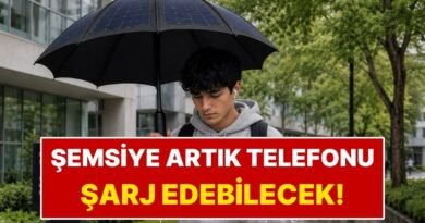 Standart Şemsiyeyi Taşınabilir Şarj Aletine Dönüştürdü