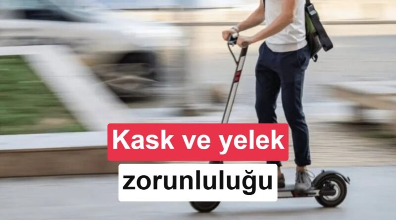 Paris'te e-scooter Sürücülerine Kask ve Yelek Zorunluluğu Getirildi