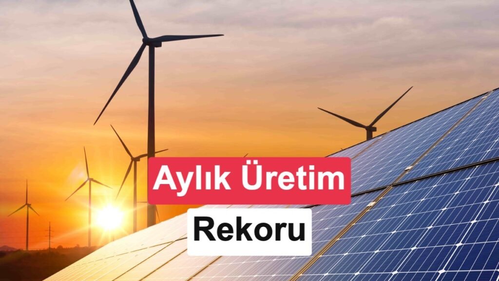 Türkiye, güneş enerjisinde yeni bir aylık üretim rekoru elde etti.