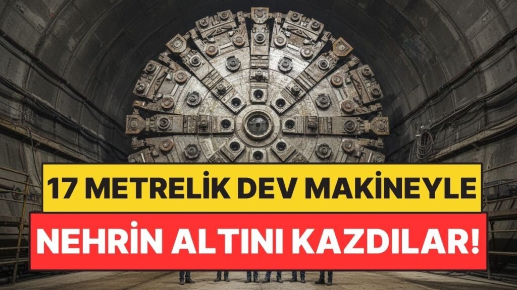 17 Metrelik Dev Makineyle Nehir Altında Tünel Kazıldı: Dünyanın En Büyüğü Olmayı Başardı