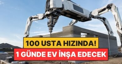 Yeni Robot Tasarımı: 100 İnşaat Ustasının Hızında Çalışarak 1 Günde Ev İnşa Edecek!