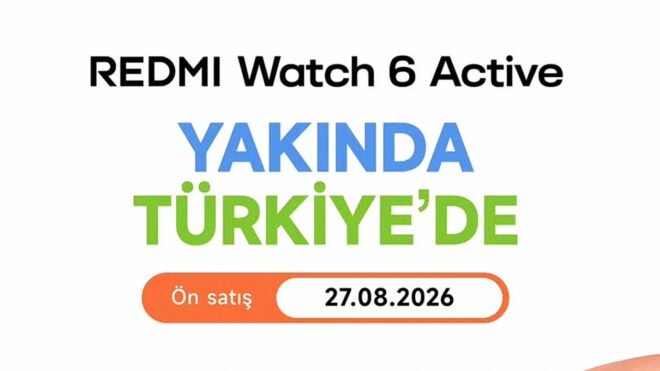 Redmi Watch 6 Active, Çok Yakında Türkiye'de Piyasaya Çıkıyor