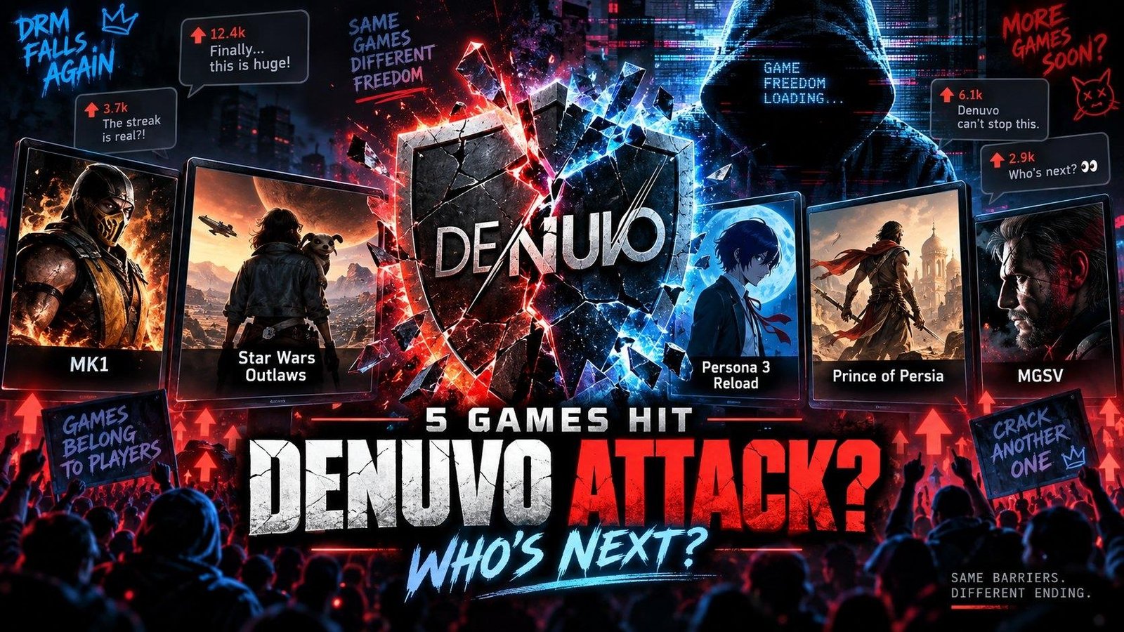 Denuvo korumalı 6 oyun 24 saatte kırıldı