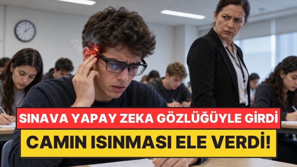 Sınavda Yapay Zeka Gözlüğü Kullanarak Yakalandı: Aşırı Isınma Her Şeyi Ortaya Çıkardı