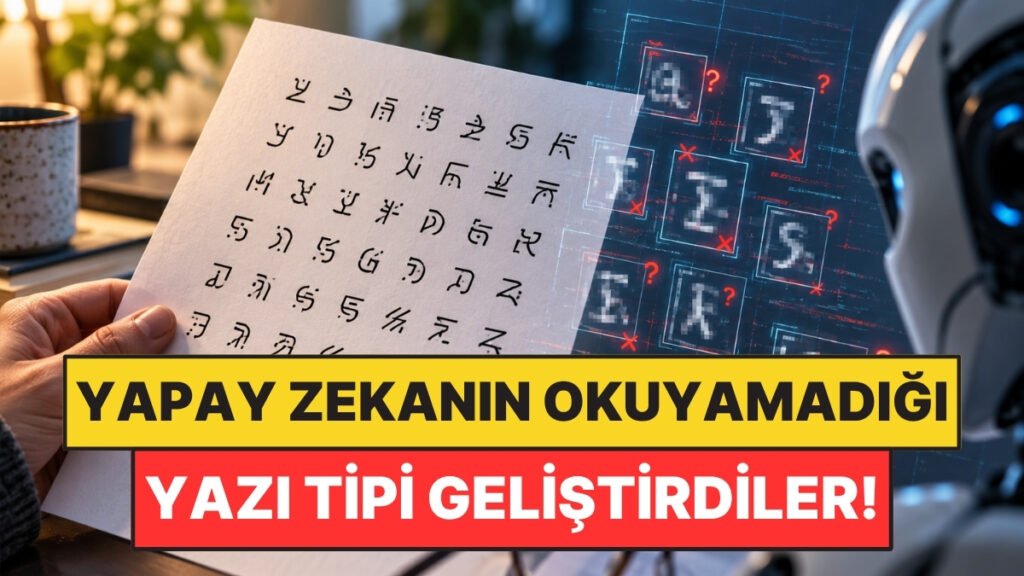 İnsanlar Okuyabiliyor, Yapay Zeka Okuyamıyor: Yeni Yazı Tipleri Tasarlandı
